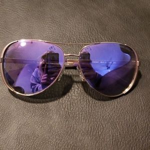Michael Kors purple and rose gold sunglasses